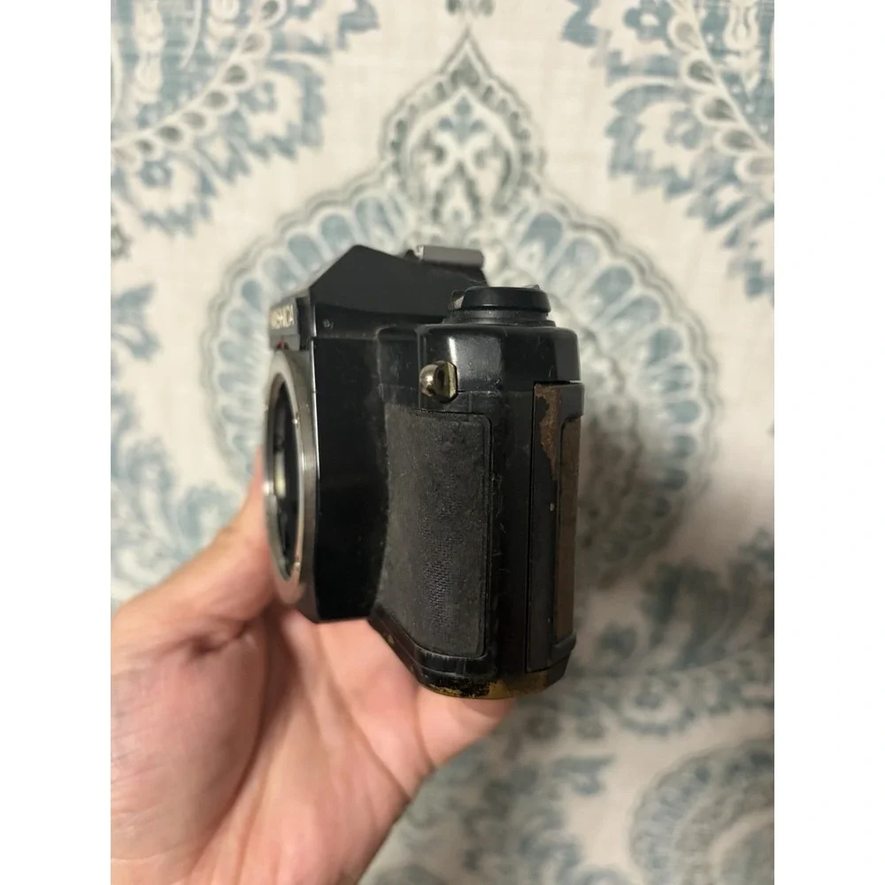 Yashica FX-3 35mm Film SLR Vintage Camera Body, Black; Untested